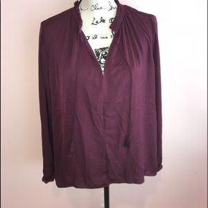 Plum purple lucky brand blouse